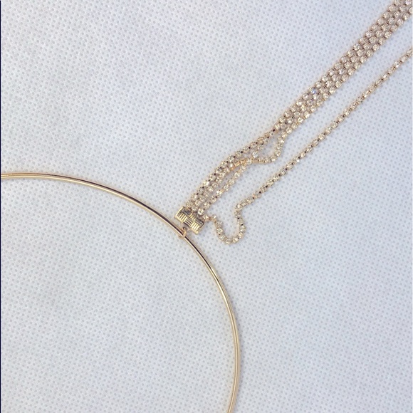 Gold Charlotte Russe Choker Chain - Picture 2 of 3